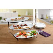 3 Tier Serving Tower Oval